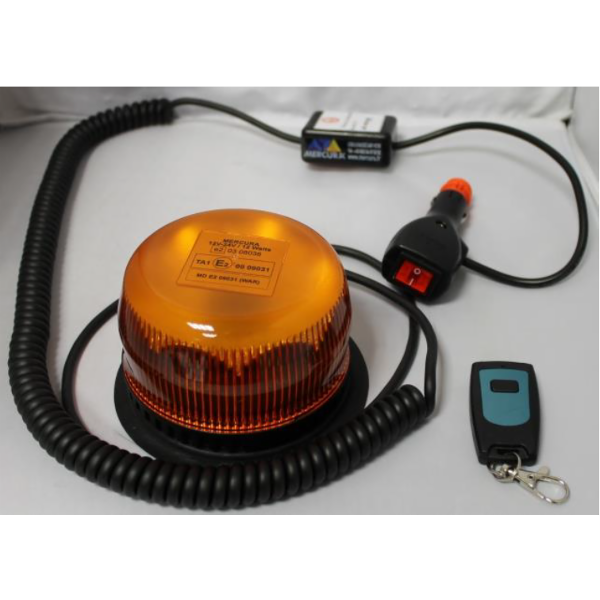 Gyroled orange télécommandé embase magnétique prise allume cigare classe 1  rotatif