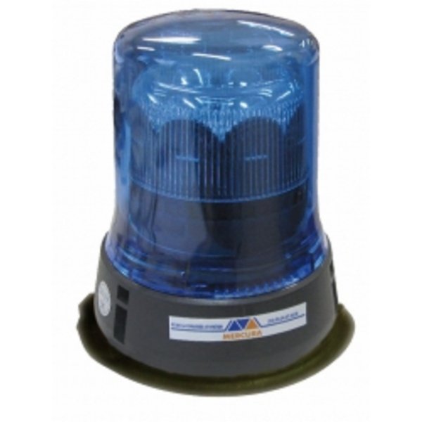 Gyrophare à LED CRYSTAL bleu embase ISO classe 1 rotatif STANDBY MERCURA
