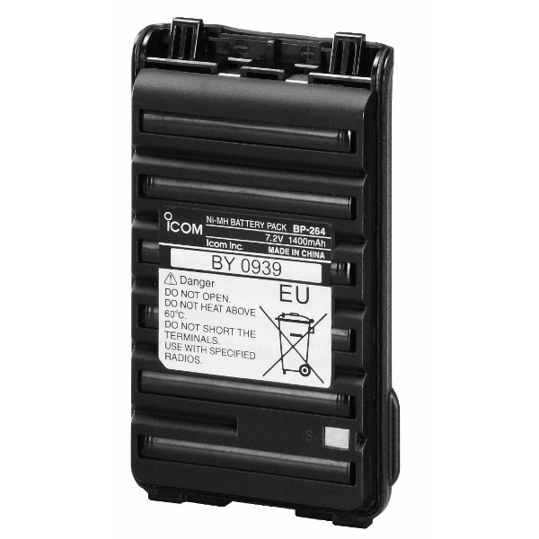 ICOM Batterie Ni-MH 7.2V 1400mAh BP-264 pour série IC-F3002/F27SR/V80E