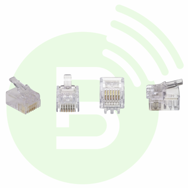 BLANC RADIOCOM Fiche RJ12  6P/6C