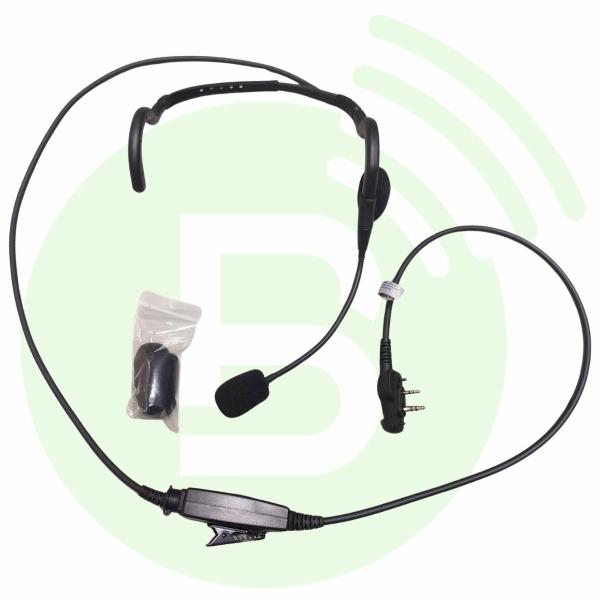 BLANC RADIOCOM Casque léger fiche coudée OC-CALICFL pour IC-F1000/F1000D/F1100D/F3162D/F3262D/F29SR2/F29SDR