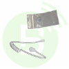 BLANC RADIOCOM Tube translucide avec 2 bouchons pour oreillette professionnelle ICOM/MOTOROLA