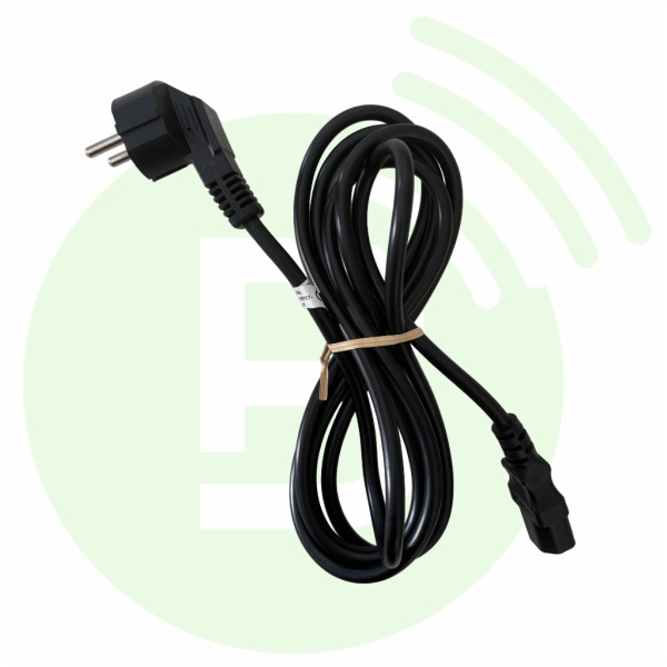 BLANC RADIOCOM Cordon secteur 220V 3m pour relais / station / chargeur multiple