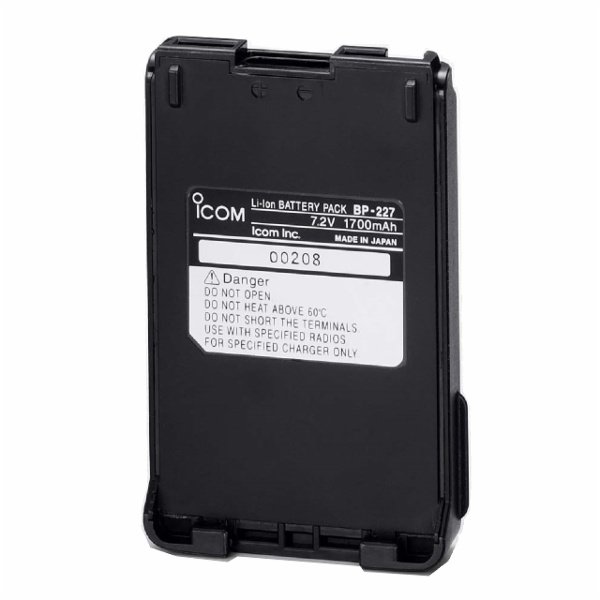 ICOM Batterie Li-Ion 1700mAh BP-227 pour série IC-F51V