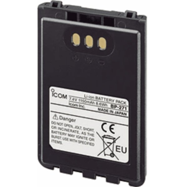 ICOM Batterie Li-Ion 1200mAh BP-271 pour IP100H/IP503H