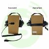 Casques BLANC RADIOCOM Casque Antibruit Carbone Racing