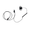 Oreillettes ICOM Microphone cravate PTT EP-RA3227C anti-bruit et contour d'oreille fermé connectique étanche double jack