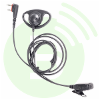 ICOM Microphone cravate PTT EP-RA3227C anti-bruit et contour d'oreille fermé connectique étanche double jack