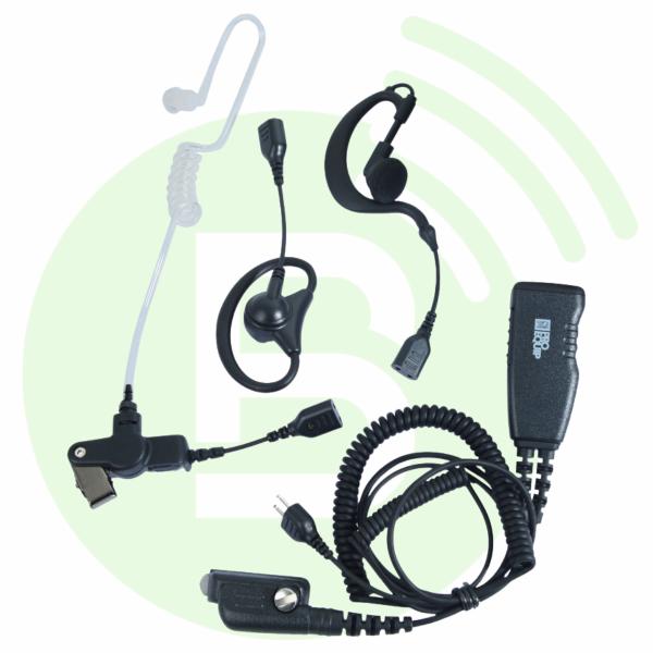 ICOM Kit microphone cravate EP-SR29133 bouton PTT pour IC-F3262D/F52D/F3400D/IP730D
