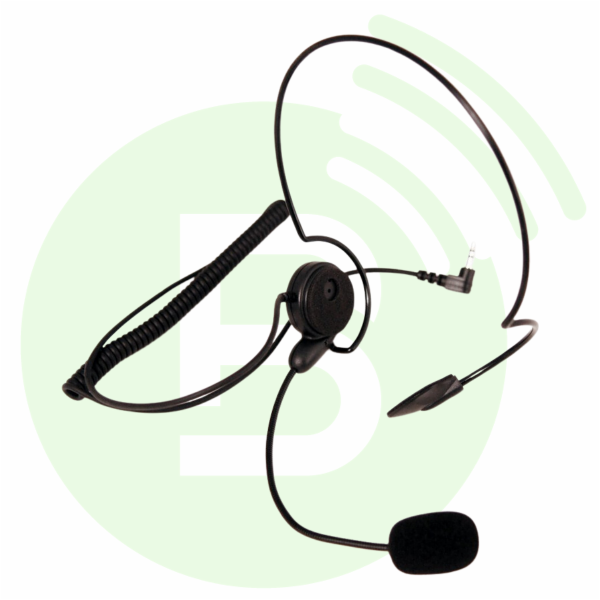 ICOM Casque léger contour de nuque HS-SR64328 avec micro flexible pour IC-F1000/F1000D/F3400D/F29DR