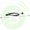 ICOM Antenne 1/4 onde VHF 115-175MHz 0dB AH-AVIAMAG avec embase magnétique et BNC pour IC-A120E/A24E/A6E