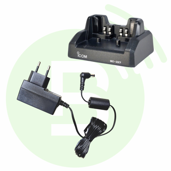 ICOM Chargeur rapide individuel BC-227 pour IC-F52D/F62D/F3400D/F4400D/IP730D/IP740D