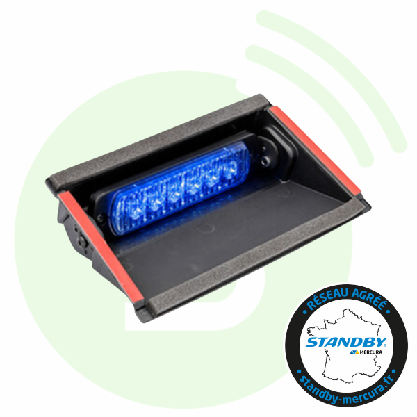 STANDBY FRANCE Kit feu L52 bleu 30825 avec fixation pare-brise grand modèle
