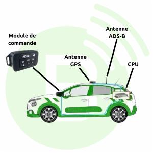 BECKER AVIONICS Emetteur ADS-B BAV6215-30 Fixe avec accessoires de montage