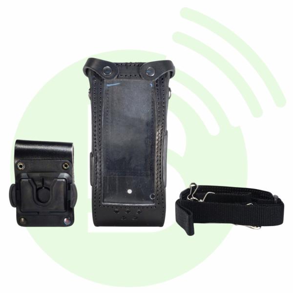 ICOM Housse cuir LC-ERA25PIVO clip pivot et passant ceinture standard pour IC-A25CE/A25NE