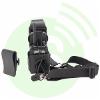 Housses et Systèmes d'attache ICOM Baudrier LC-OTUNICUIR avec housse universelle cuir clip pivot et passant ceinture bouton pression