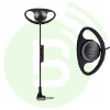 ICOM Oreillette EP-RA3235L2 D Shape pour écoute seule - cordon droit prise jack 3.5mm