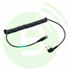 PELTOR Câble torsadé FLX2-35 pour casque antibruit PELTOR pour raccordement sur portatif ICOM IC-F2000/F27SR/F29SR