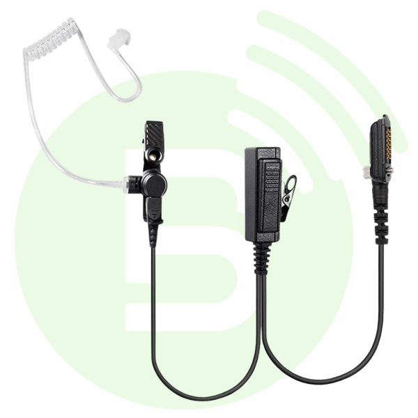 ICOM Microphone cravate EP-RA4238T-I5 avec PTT et oreillette pour IC-F3262D/F52D/IP730D
