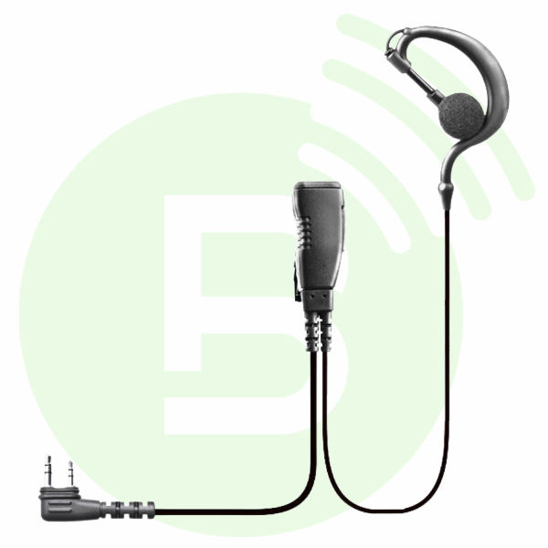ICOM Microphone cravate EP-RA2027 PTT anti-bruit et contour d'oreille connectique étanche double jack pour IP110H
