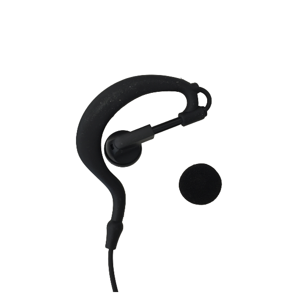 ICOM Microphone cravate EP-RA2027 PTT anti-bruit et contour d'oreille connectique étanche double jack