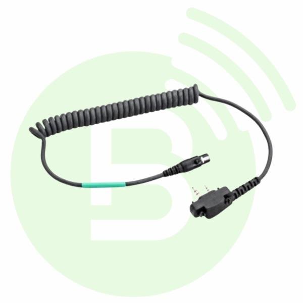 PELTOR Câble torsadé FLX2-64 fixation vis pour casque antibruit PELTOR pour raccordement sur portatif ICOM IC-F2000/F27SR/F29SR
