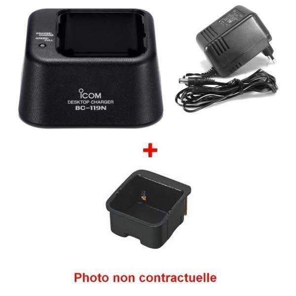 ICOM Chargeur individuel BC-119 avec AD-94 d'occasion IC-F12/F22/F31/F41/A6