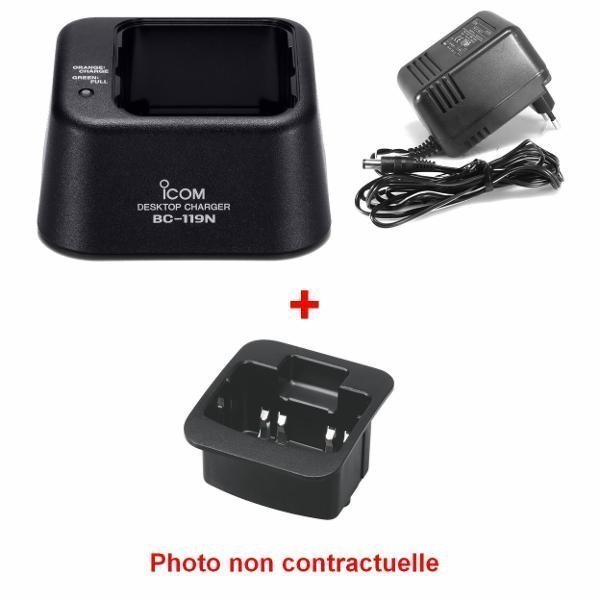 ICOM Chargeur individuel BC-119N avec AD-100 d'occasion IC-F51/F61