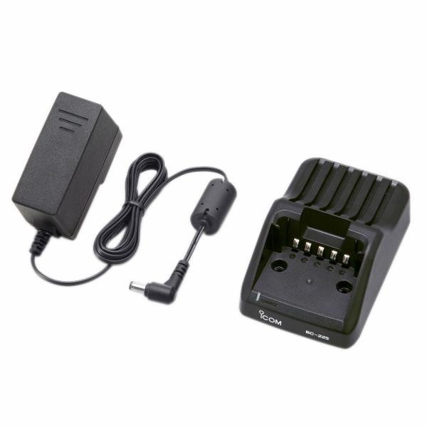 ICOM Chargeur rapide intelligent BC-225 avec information de chargement voyant LED et alimentation BC-123SE pour F52D/F62D