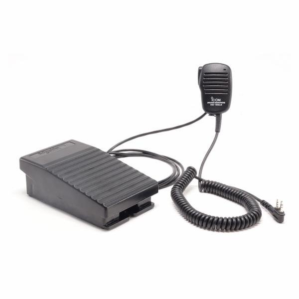 ICOM Microphone haut-parleur compact HM-GRUE WL avec PTT actionnable par pédale au pied pour IP501H/IP503H