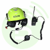 A LA DEMANDE BLANC RADIOCOM Cordon BR-SR29157FLEX avec large PTT en ligne pour casque antibruit Peltor utilisé avec portatif radio ICOM
