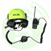 A LA DEMANDE BLANC RADIOCOM Cordon BR-SR29157FLEX avec large PTT en ligne pour casque antibruit Peltor utilisé avec portatif radio ICOM