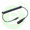 PELTOR Câble torsadé FLX2-69 pour casque antibruit PELTOR pour raccordement sur portatif MOTOROLA DP2400e/DP3441e/DP3661e