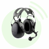 PELTOR Casque Antibruit Standard MT74H52A-111SV Noir Serre-tête + PTT sur Coquille (cordon FLX2 à commander séparément)