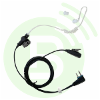 BLANC RADIOCOM Oreillette pro OC-IC29248 avec tube translucide pour IC-U20SR/IP501H/IP503H
