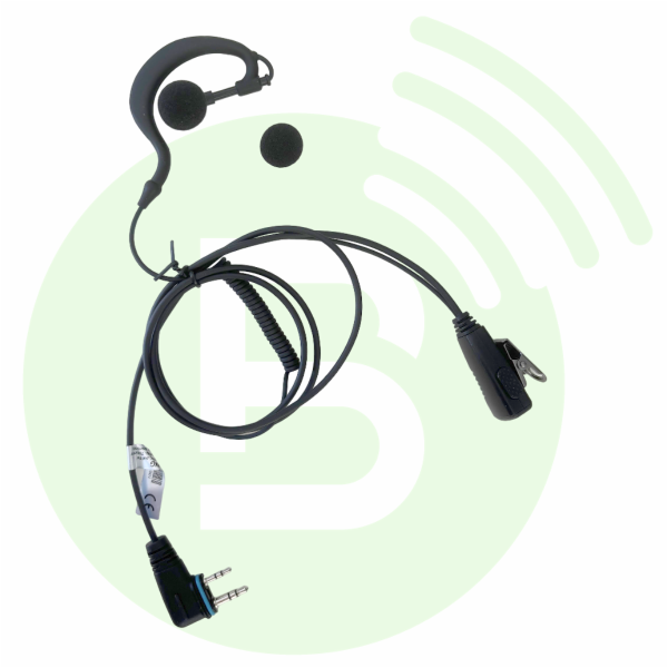 BLANC RADIOCOM Oreillette micro-cravate OC-ICU20IP avec fixation simple pour IC-U20SR/IP501H/IP503H