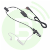 ICOM Microphone cravate HM-1LSOW avec PTT et oreillette tube translucide type bodyguard pour IC-U20SR/IP501H/IP503H