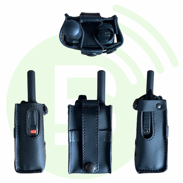 ICOM Housse cuir LC-OT503H avec prise molle pour fixation au gilet pare-balles pour IP503H