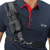ICOM Housse universelle en cuir LC-OTUNICUIR-XL avec baudrier XL clip pivot et passant ceinture avec bouton pression