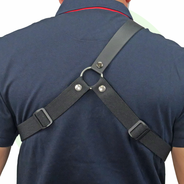 ICOM Housse universelle en cuir LC-OTUNICUIR-XL avec baudrier XL clip pivot et passant ceinture avec bouton pression