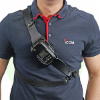 Housses et Systèmes d'attache ICOM Housse en cuir dégrafable par en-dessous LC-ERIP110 pour charger IP110H avec sa housse (LC-ERHARNAISIP110 vendu séparément)