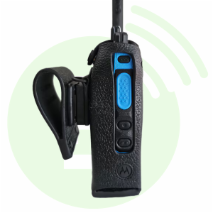MOTOROLA Housse cuir rigide PMLN8636A passant ceinture pivot pour R7 Ex NKP (sans afficheur)