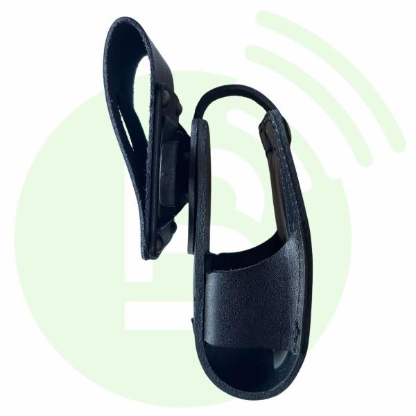 BLANC RADIOCOM Housse cuir LC-ERF503PIVO pivot passant ceinture pour IP501H/IP503H