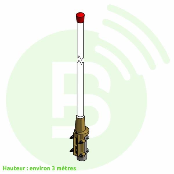 PROCOM Antenne station de base et marine 153-166 MHz CXL 2-3C/m