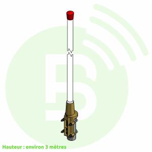 PROCOM Antenne station de base et marine 153-166 MHz CXL 2-3C/m