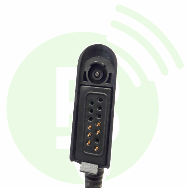 BLANC RADIOCOM Oreillette pro OC-MOTO-WAR avec tube translucide pour GP320/GP340/GP360/GP380