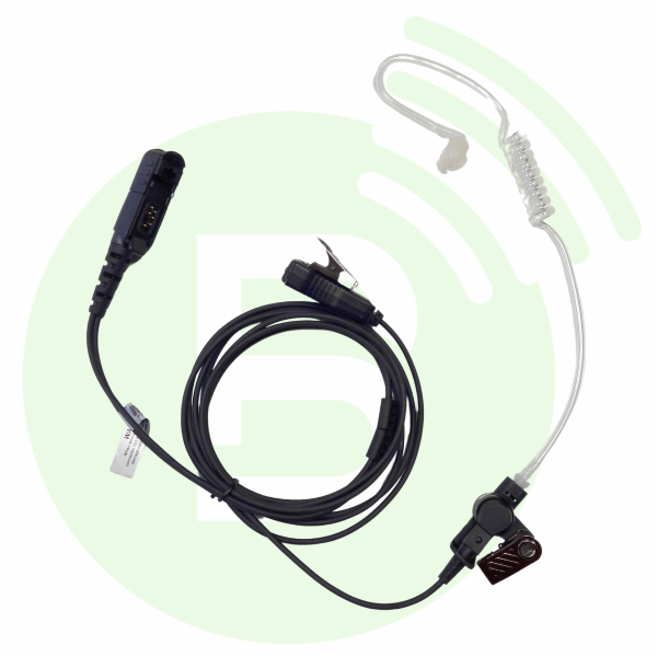 BLANC RADIOCOM Oreillette pro OC-MOTO-DP2000 avec tube translucide pour DP2400/DP2600/DP3441/DP3661/R5