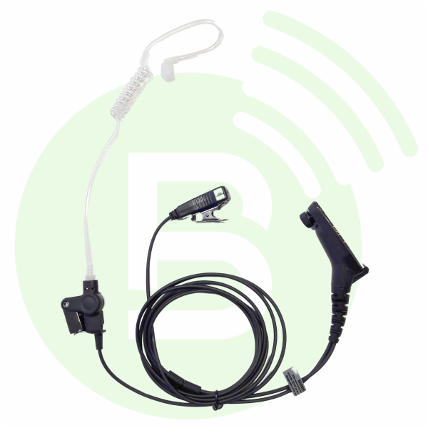 BLANC RADIOCOM Oreillette pro OC-MOTO-DP avec tube translucide pour DP4400/DP4600/DP4800