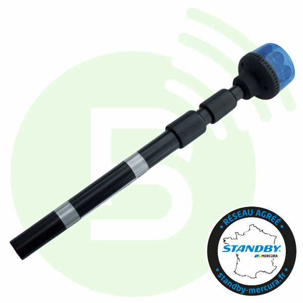 STANDBY FRANCE Gyroled bleu rotatif Classe 1 fixation Mat Moto - 23136