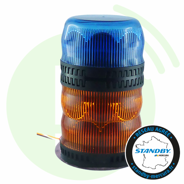 STANDBY FRANCE Kombi bleu Cl. 1 éclats/orange Cl. 2 rotatif magnétique 24605